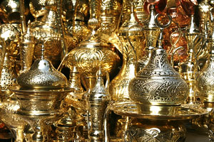 Merchandise at Khan al-Khalili Bazaar, Cairo