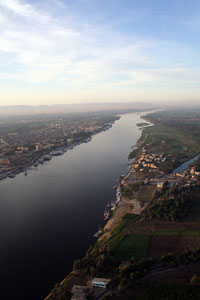 Nile River valley, central Egypt